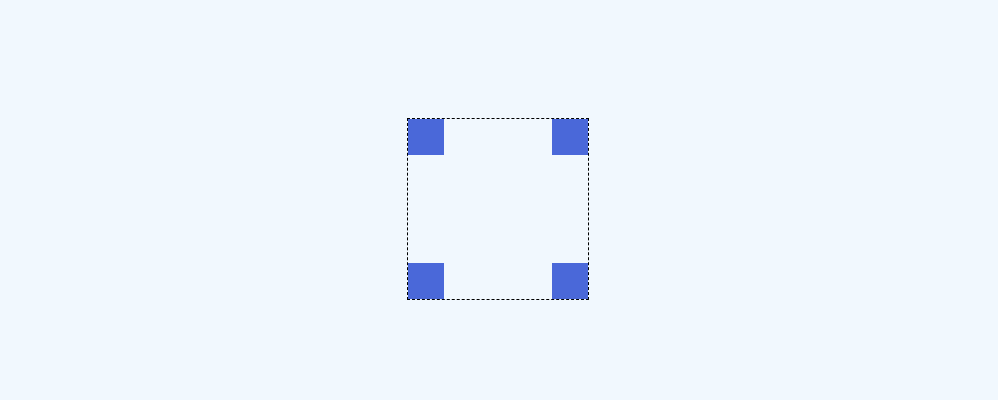 正方形角标完整效果