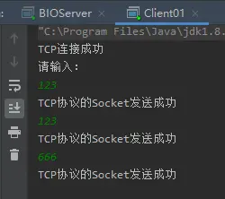 TCP Socket 示例运行结果二