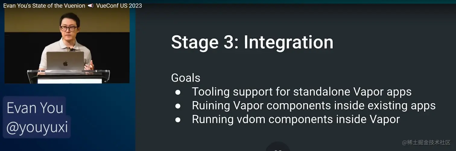 Stage 3:Vapor 工具支持、渐进集成与虚拟 DOM 互操作